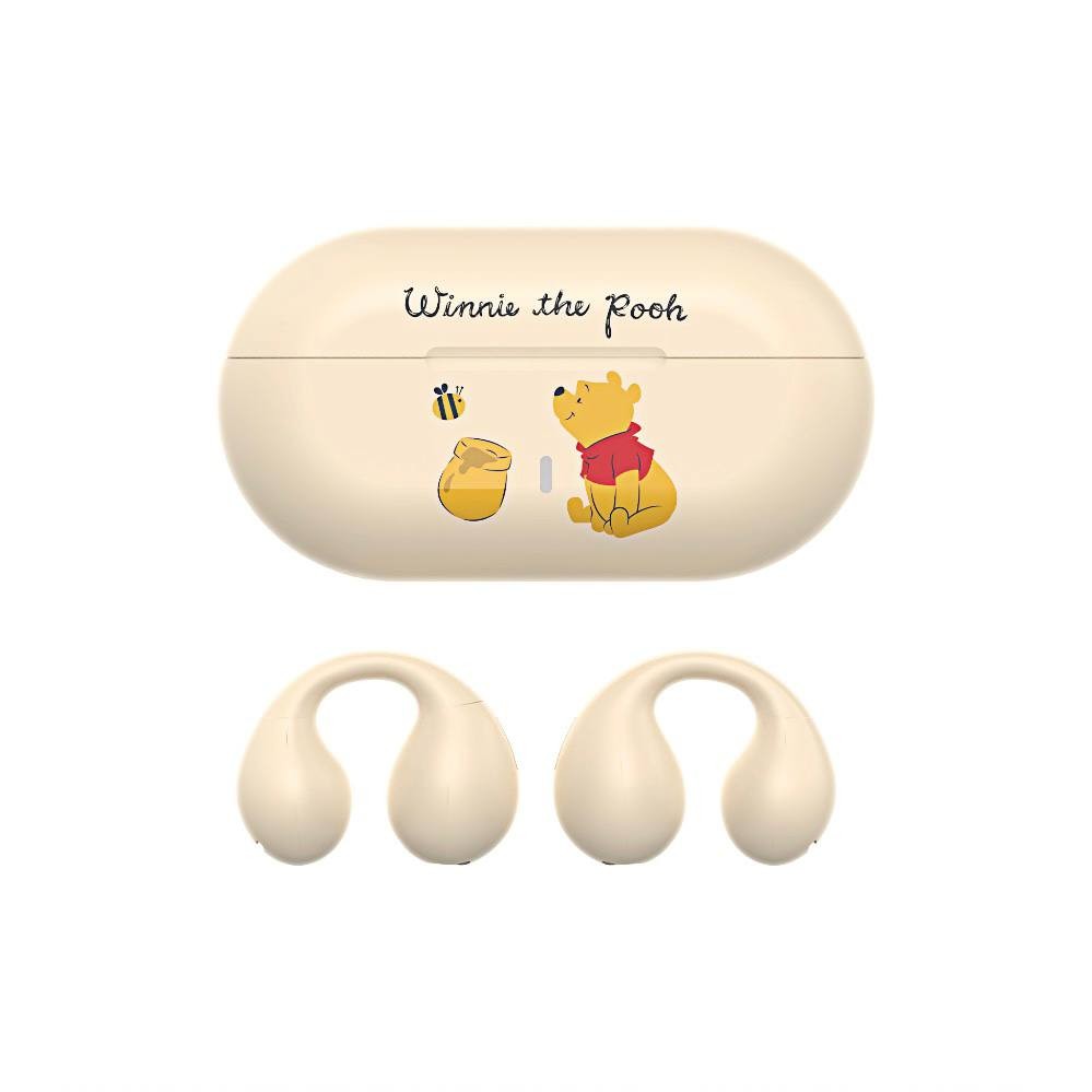 Disney Cute Small Wireless Bluetooth Headphones HD Noise Canceling Calls Low Latency and High Battery Life Gaming Universal Applicable to Apple and Android Ear Clips No Pain Without Wearing In Ears